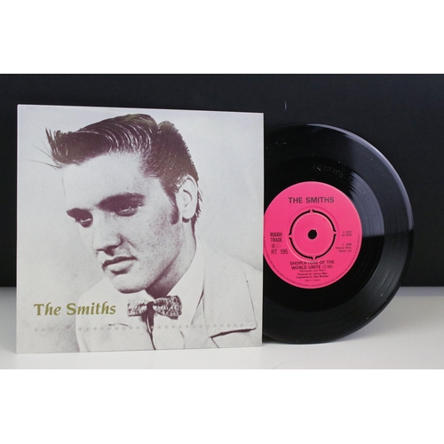 18 - Vinyl - 8 The Smiths original UK 1st pressing 7” singles on Rough Trade Records to include: Hand In ... 