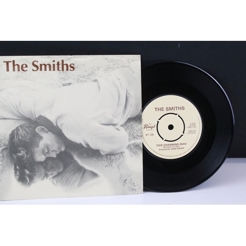 18 - Vinyl - 8 The Smiths original UK 1st pressing 7” singles on Rough Trade Records to include: Hand In ... 