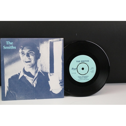 18 - Vinyl - 8 The Smiths original UK 1st pressing 7” singles on Rough Trade Records to include: Hand In ... 