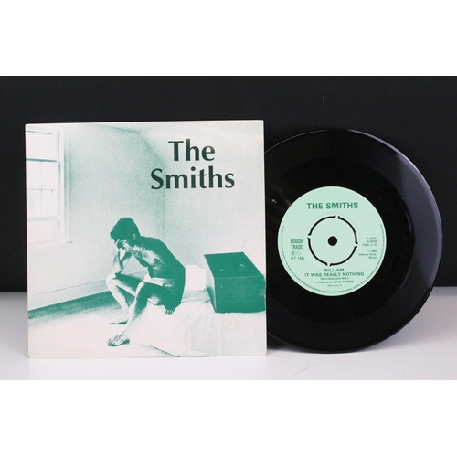 18 - Vinyl - 8 The Smiths original UK 1st pressing 7” singles on Rough Trade Records to include: Hand In ... 