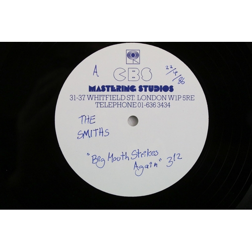 37 - Vinyl / Acetate - The Smiths – Bigmouth Strikes Again / Money Changes Everything / Unloveable 12” ac... 