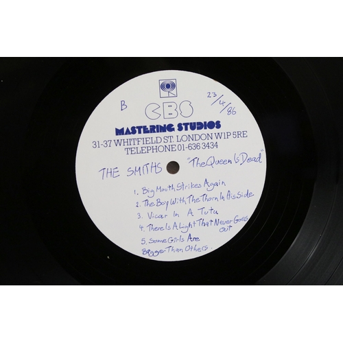 39 - Vinyl / Acetate - The Smiths - The Queen Is Dead LP double sided acetate on UK CBS Mastering Studios... 