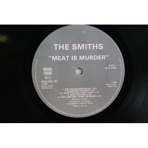 43 - Vinyl - 3 The Smiths original UK 1st pressing LP albums to include: The Smiths (ROUGH 61, with cursi... 