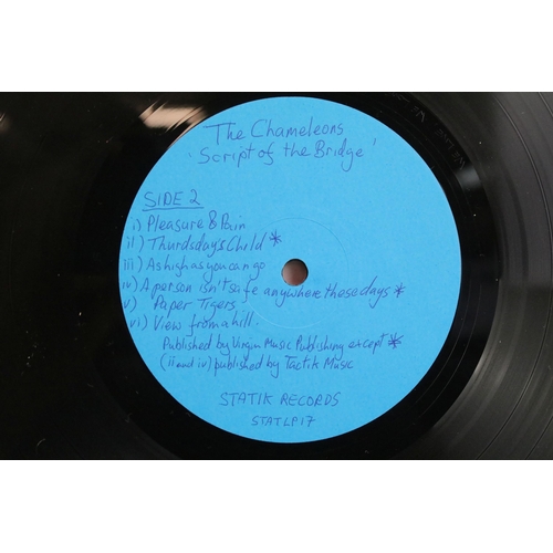 48 - Vinyl - The Chameleons – Script Of The Bridge LP test pressing on Statik Records – STAT LP17. Origin... 