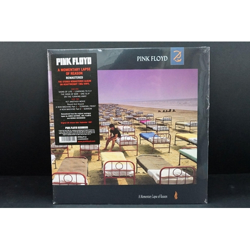 101 - Vinyl - 8 Pink Floyd sealed reissue LPs to include Meddle, A Momentary Lapse Of Reason, Wish You Wer... 