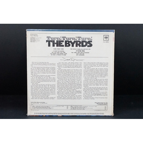 106 - Vinyl - 7 US pressing The Byrds LPs to include Turn Turn Turn (sealed), The Notorious Byrd Brothers ... 