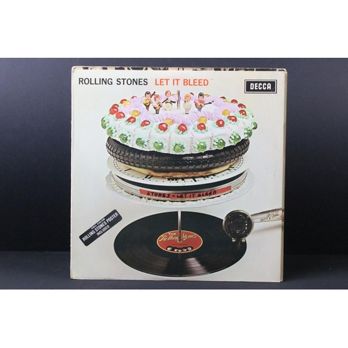 125 - Vinyl - 8 Rolling Stones LPs to include Let It Bleed x 2 (both with stickers, one with poster), Exil... 