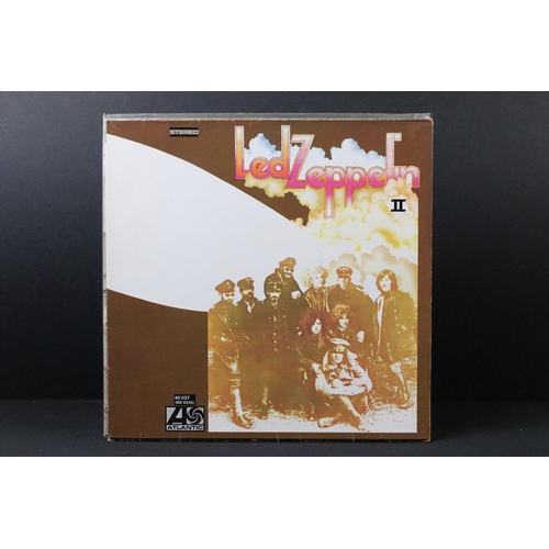 129 - Vinyl - 5 Led Zeppelin LPs to include I (plum Atlantic, grey strip at bottom of sleeve), II x 2 (one... 