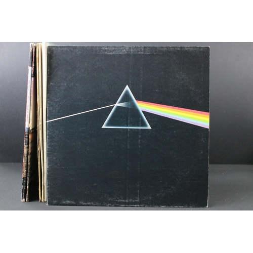 130 - Vinyl - 6 Pink Floyd LPs to include Dark Side Of The Moon, The Wall (with stickered sleeve), Wish Yo... 