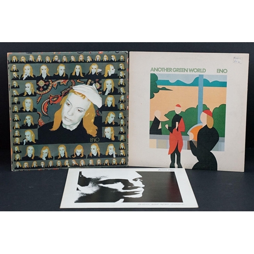 138 - Vinyl - 3 Brian Eno UK first pressing LPs to include Another Green World, Taking Tiger Mountain, Bef... 