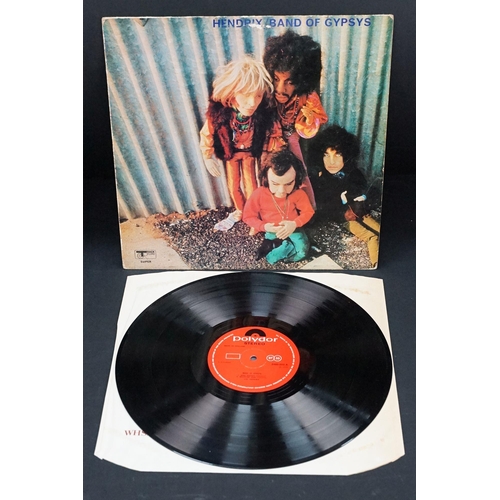 141 - Vinyl - 9 Jimi Hendrix LPs featuring private pressings to include Band Of Gypsys (puppet sleeve), El... 