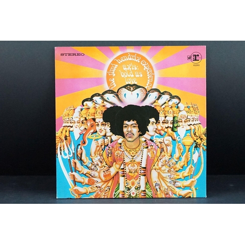 141 - Vinyl - 9 Jimi Hendrix LPs featuring private pressings to include Band Of Gypsys (puppet sleeve), El... 