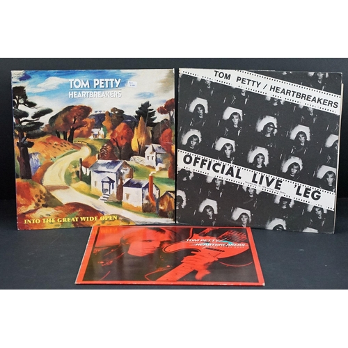 145 - Vinyl - 3 Tom Petty & The Heartbreakers LPs to include Official Live 'Leg, Into The Great Wide Open ... 