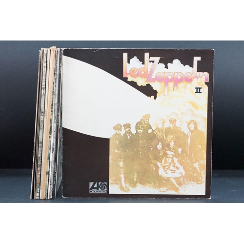 147 - Vinyl - 9 Led Zeppelin LPs to include II (plum Atlantic, Killing Floor credit, A5/B4), III (plum Atl... 