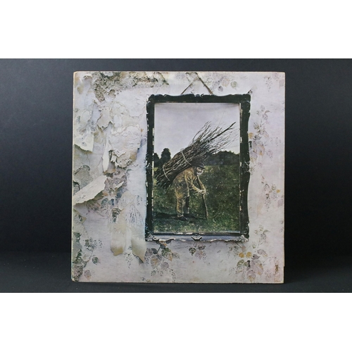 150 - Vinyl - 6 Led Zeppelin & members LPs to include IV (plum Atlantic labels, Misty Mountain Hop), III (... 