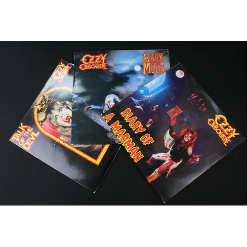 151 - Vinyl - 9 Black Sabbath / Ozzy LPs spanning their career. Sleeves at least Vg overall, vinyl at leas... 