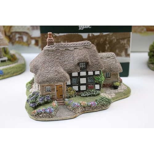 22 - Twelve Lilliput Lane cottages, eight boxed with deeds including St Joseph School, Anne Hathaway’s co... 