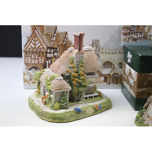 22 - Twelve Lilliput Lane cottages, eight boxed with deeds including St Joseph School, Anne Hathaway’s co... 