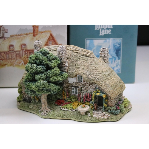 22 - Twelve Lilliput Lane cottages, eight boxed with deeds including St Joseph School, Anne Hathaway’s co... 