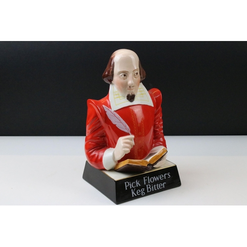 29 - Pick Flowers Keg bitter advertising character bust of William Shakespeare, H 26cm