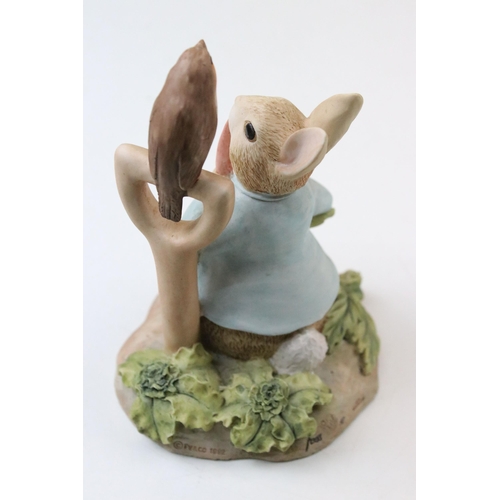 30 - Collection of Border Fine Arts Peter Rabbit figurines to include Peter Rabbit in Wheelbarrow, Peter ... 