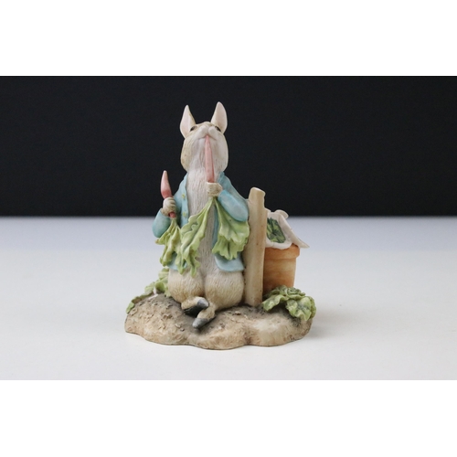 30 - Collection of Border Fine Arts Peter Rabbit figurines to include Peter Rabbit in Wheelbarrow, Peter ... 