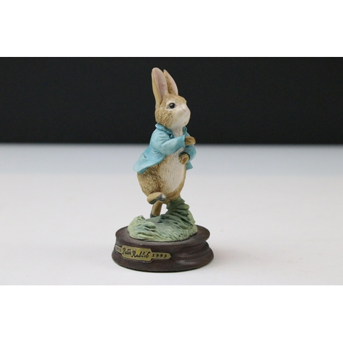 30 - Collection of Border Fine Arts Peter Rabbit figurines to include Peter Rabbit in Wheelbarrow, Peter ... 