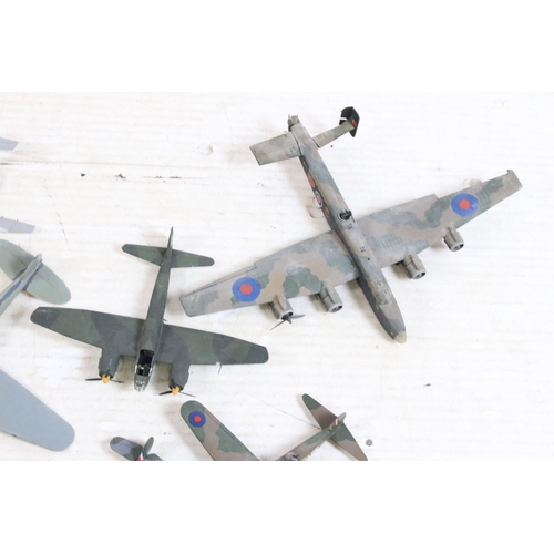 403 - Collection of kit built plastic model aircraft to include Royal Air Force examples