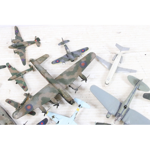 403 - Collection of kit built plastic model aircraft to include Royal Air Force examples