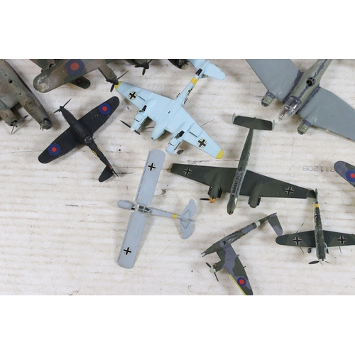 403 - Collection of kit built plastic model aircraft to include Royal Air Force examples