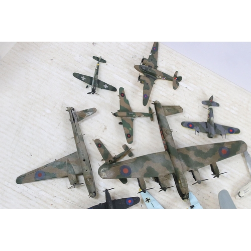 403 - Collection of kit built plastic model aircraft to include Royal Air Force examples