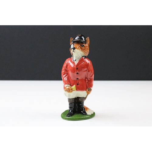 44 - Group of four fox huntsman related figures to include Little Acorns 'Foxy Gent', Staffordshire fox f... 