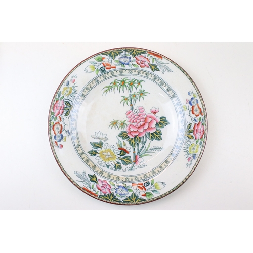 48 - A selection of 20th century plates to include Mintons exotic bird design, Siam oriental decoration, ... 