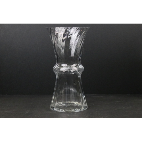 65 - Group of four mixed form glass vases, approx. H 24cm