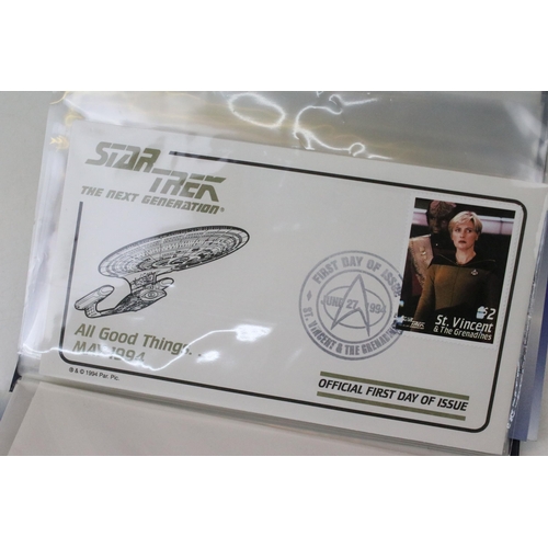 73 - Collection of fifteen various Star Trek commemorative plates together with Star Trek Next Generation... 