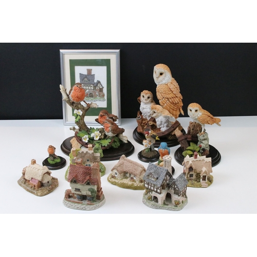 75 - Assortment of figurines to include Lilliput Lane, Derwent le Dale, Spring Bank, Culloden Cottage, As... 