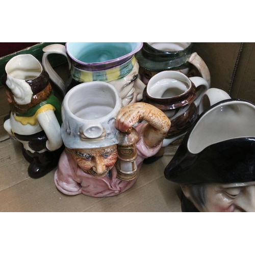 99 - Selection of mixed size Toby jugs by Shorter & Sons, Kingston Pottery, Beswick and others (17)