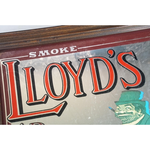 142 - Two reproduction advertising mirrors to include Genuine imported tea and Lloyd 1D screws, together w... 