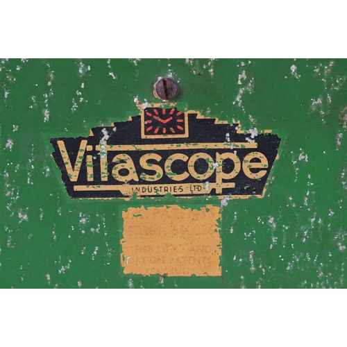 143 - An Art Deco Vitascope Industries Ltd electric diorama clock, circa 1940s, housed in a cream / pale b... 