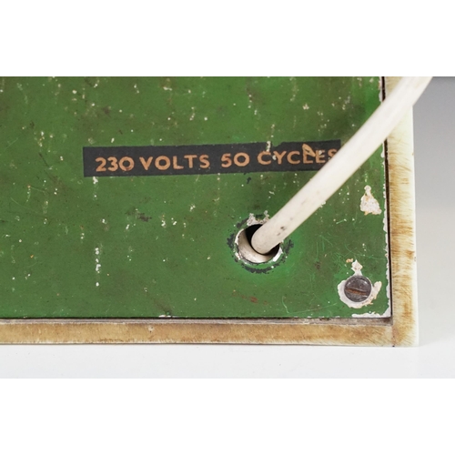 143 - An Art Deco Vitascope Industries Ltd electric diorama clock, circa 1940s, housed in a cream / pale b... 