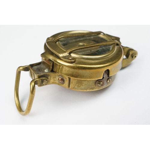 191 - Stanley of London brass cased compass