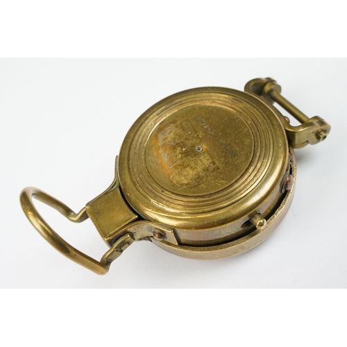 191 - Stanley of London brass cased compass