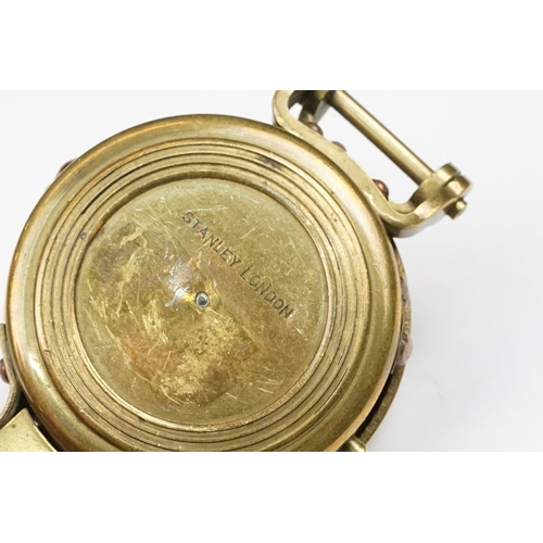 191 - Stanley of London brass cased compass