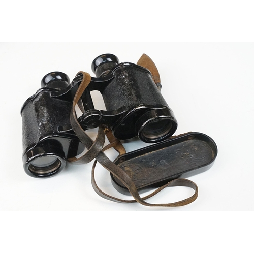 198 - Two pairs of mid 20th century binoculars to include, both pairs of German manufacture and housed wit... 