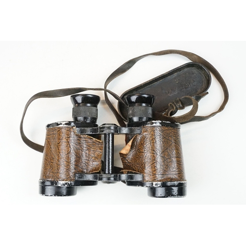 198 - Two pairs of mid 20th century binoculars to include, both pairs of German manufacture and housed wit... 