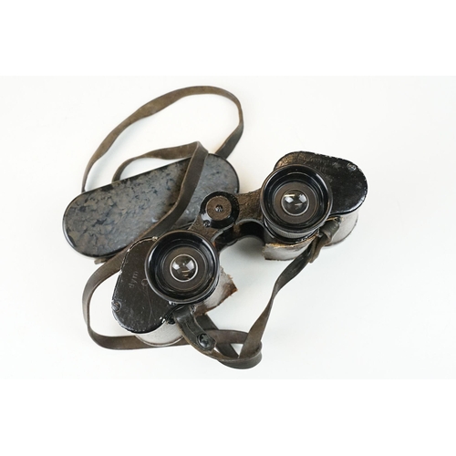 198 - Two pairs of mid 20th century binoculars to include, both pairs of German manufacture and housed wit... 