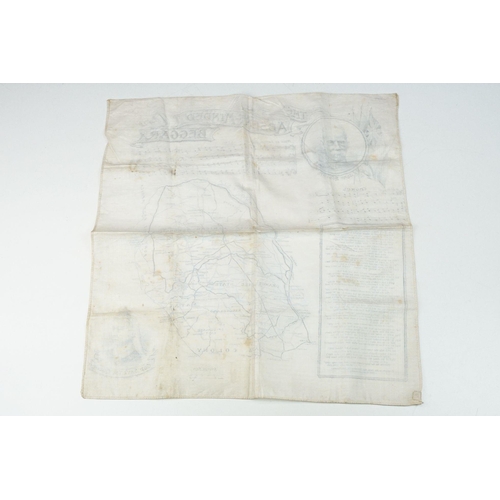 213 - An early 20th century Boer War 'The Absent Minded Beggar souvenir handkerchief.