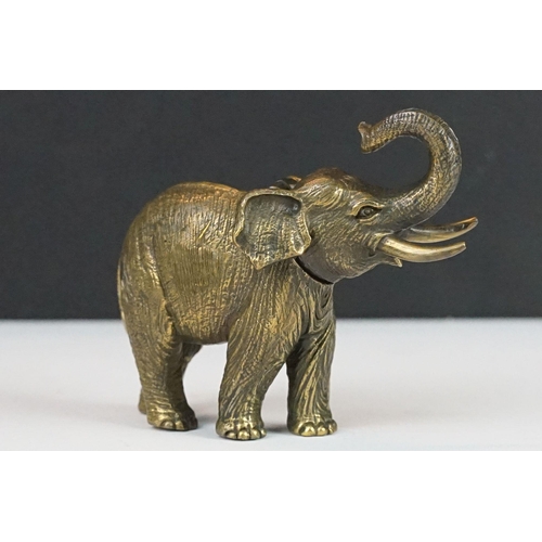 246 - Brass cased elephant vesta