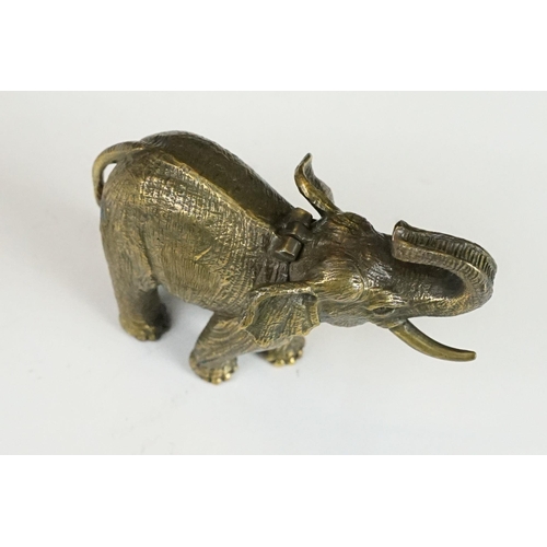 246 - Brass cased elephant vesta