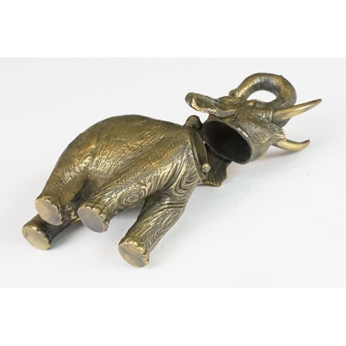 246 - Brass cased elephant vesta